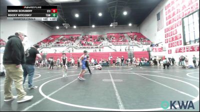 84 lbs Quarterfinal - Bowen Schubert, Chandler Takedown Club vs Rocky Witcosky, Team Nomad