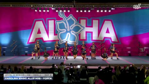Carolina Magic Allstars - Force [2025 L3 Senior - D2 - Small Day 2] 2025 Aloha Gatlinburg Showdown