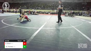 6A-106 lbs Quarterfinal - Blake Thomas, PIEDMONT vs Garrett Short, PONCA CITY