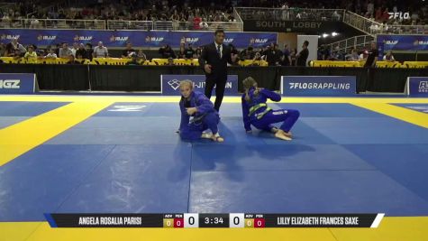 Angela Rosalia Parisi vs Lilly Elizabeth Frances Saxe 2026 Pan Kids Jiu-Jitsu IBJJF Championship