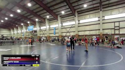 120 lbs Semifinal - Kivah Caballero, Hawaii vs Meredith Nash, Nevada