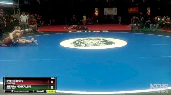 140 lbs Semifinal - Ryen Hickey, Chatfield vs Sierra Moskalski, Loveland