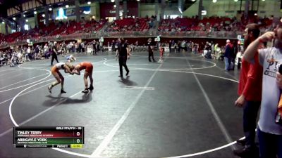 95 lbs Cons. Semi - Abbigayle York, Beatrice Wrestling Club vs Tinley Terry, Nebraska Wrestling Academy