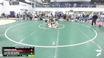 121 lbs 1st Place Match - Matteo De Filippo, Great Neck Wrestling Club vs Connor Malin, Shenandoah Valley Wrestling Cl