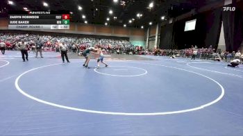 144 lbs Champ. Round 1 - Zaidyn Robinson, Foothill vs Jude Baker, Redwood -Visalia