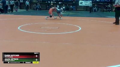 3 - 106 lbs Semifinal - Darin Witcher, William Byrd vs Gavin Hetrick, Warren County