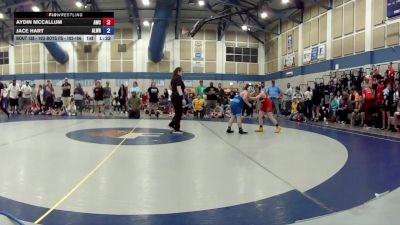 10U Boys FS - 102-106 Champ. Round 2 - Aydin McCallum, Avon Wrestling Club vs Jace Hart, Alphas Wrestling