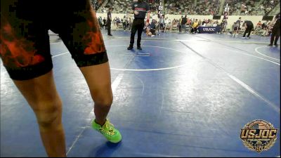 90 lbs Consi Of 8 #2 - Amiah Huerta, F-5 Grappling vs Payton Mccall, Lady Outlaw Wrestling Academy