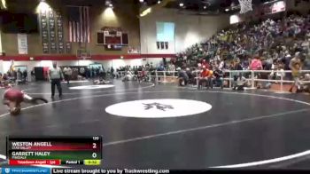 120 lbs Cons. Round 2 - Weston Angell, Star Valley vs Garrett Haley, Pinedale