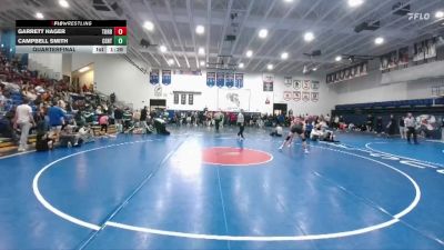 150 lbs Quarterfinal - Garrett Hager, Torrington vs Campbell Smith, Central