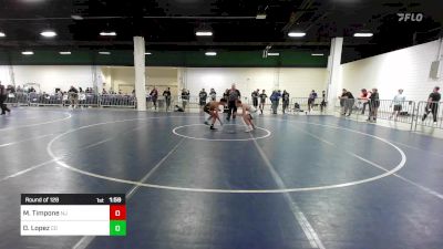 120 lbs Round Of 128 - Michael Timpone, NJ vs Deven Lopez, CO