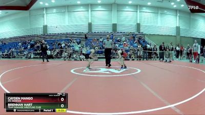 74 lbs Champ. Round 1 - Brennan Hart, Team Donahoe Wrestling Club vs Cayden Mango, STL Warrior