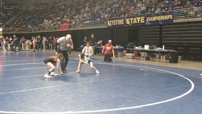 63 lbs Round Of 32 - Hazel Dunkerley, Franklin vs Claire Denny, Council Rock