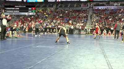 2A-113 lbs Cons. Round 2 - Stratton Luke, Union, LaPorte City vs Thomas Zabka, Algona