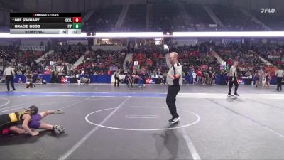 85 lbs Semifinal - Gracie Good, Piper vs Ivie Swihart, Central Kansas Young Lions