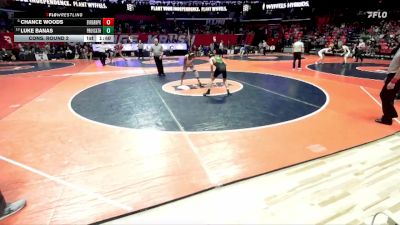 2A 138 lbs Cons. Round 2 - Chance Woods, Evergreen Park vs Luke Banas, New Lenox (Providence Catholic)