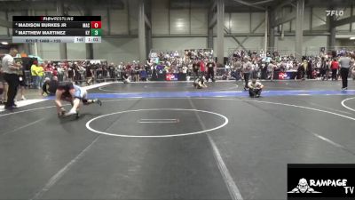 120 lbs Semifinal - Matthew Martinez, Kansas YG vs Madison Burkes Jr, MAC