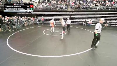 3A 170 lbs Cons. Round 3 - Caroline Mecham, Grantsville vs Summerlynne Mikesell, Richfield