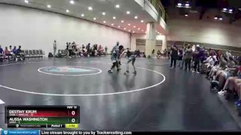 120 lbs Round 1 (10 Team) - Alissa Washington, SOWA vs Destiny Krum, Iowa T-Wrecks