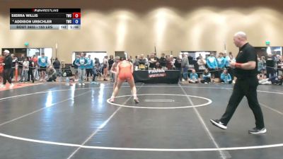155 lbs Cons. Quarters - Sierra Willis, Tiger Wrestling Club vs Addison Urschler, Tiger Wrestling Club