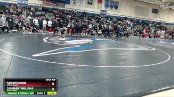 114 lbs 1st Place Match - Saitaro Kong, Apple Valley vs Domenek Williams, Scott West