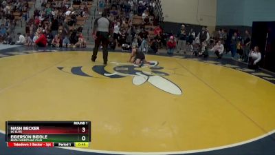 Round 1 - Eiderson Biddle, Bison Wrestling Club vs Nash Becker, DC Elite