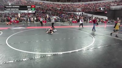 105 lbs Cons. Round 2 - Blaise Gehring, Slinger Red Rhinos Wrestling Club vs Lane Kersting, Black River Youth Wrestling