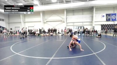 132 lbs Cons. Round 3 - Garrett Nelson, Stallions Wrestling Club vs Brody Marshall, 1A - Panguitch