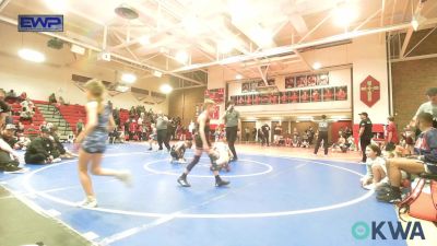 75 lbs Semifinal - Coleson Cogar, NORTH DESOTO 9u vs Jayden Ortiz, Team Tulsa Wrestling Club