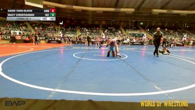 82 lbs Consi Of 4 - Sadie Yang-Elson, Summit Wrestling Academy vs Macy Christiansen, Sebolt Wrestling Academy