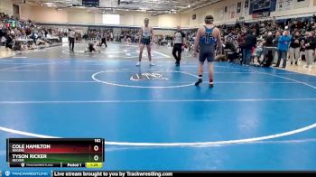 182 lbs Champ. Round 2 - Tyson Ricker, Becker vs Cole Hamilton, Rogers