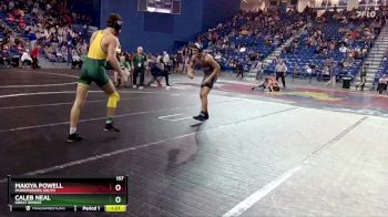157 lbs Champ. Round 2 - Caleb Neal, Great Bridge vs Makiya Powell, Parkersburg South