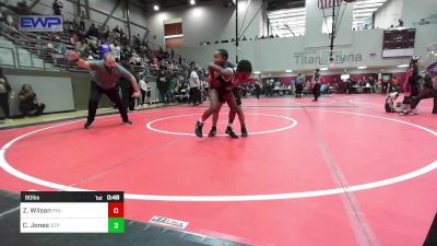 80 lbs Semifinal - Zaiden Wilson, Pin-King All Stars vs Christian Jones, Tulsa Blue T Panthers