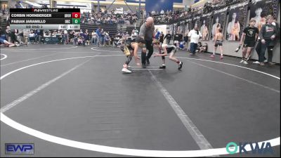 64 lbs Rr Rnd 3 - Corbin Hornberger, Grover Rains Wrestling Club vs Fabian Jaramillo, OKC Saints Wrestling