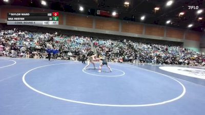 130 lbs Cons. Round 6 - Taylor Ward, Barlow vs Mia Hester, El Dorado