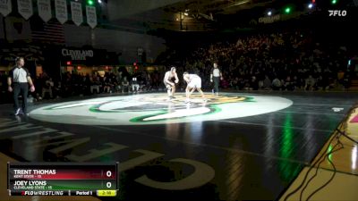 197 lbs Joey Lyons, Cleveland State vs Trent Thomas, Kent State