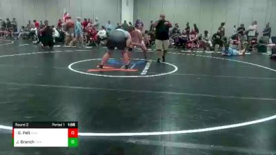 285 lbs Round 2 - Garrett Pelt, Coastline Wrestling Academy vs James Branch, Coastline Wrestling Academy