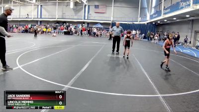 52 lbs Round 1 (6 Team) - Jack Sanders, Mat Assassins Black vs Lincoln Memmo, Vipers Wrestling