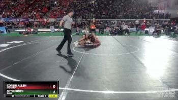 5A 220 lbs Champ. Round 1 - Corbin Allen, Highland vs Seth Brock, Eagle