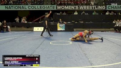 155 lbs 3rd Place Match - Dalia Garibay, Colorado Mesa University vs London Houston, North Central (IL)