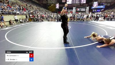 155 lbs Rnd Of 32 - Maggie Ortmann, MO vs Raegan Snider, PA