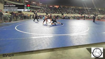133 lbs Consi Of 8 #1 - Rickey Watson, Enid Junior High vs Bryson Merchant, Chickasha Wrestling