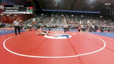 2A-144 lbs 3rd Place Match - Braydnn Terry, Moorcroft vs Caden Clifford, Big Piney