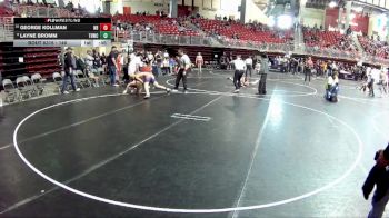 140 lbs Semifinal - Layne Bromm, Tekamah Herman Wrestling Club vs George Kollman, Nebraska Boyz
