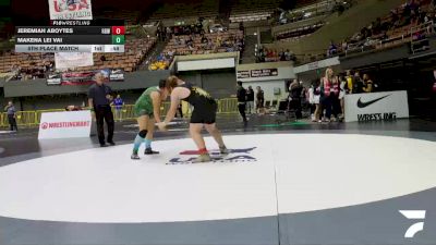 Schoolboys - 225 lbs 5th Place Match - Jeremiah Aboytes, Grappling Grounds Wrestling vs Makena Lei Vai