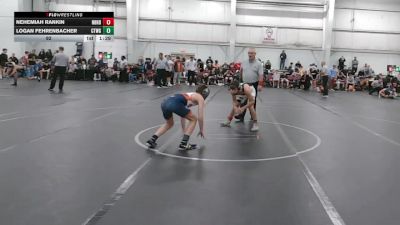 92 lbs Round 6 (8 Team) - Nehemiah Rankin, Neighborhood Wrestling vs Logan Fehrenbacher, CTWHALE Green