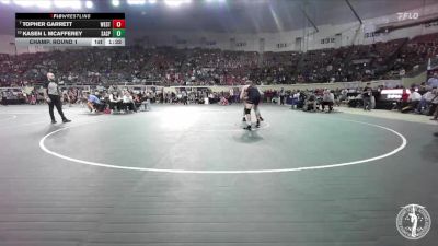 B6A-144 lbs Champ. Round 1 - Topher Garrett, Westmoore vs Kasen L Mcafferey, Sand Springs