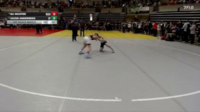 84 lbs 1st Place Match - Jaxon Anderberg, St. Peter vs Eli Richter, WCA (West Central Area)