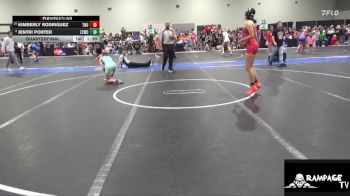 105 lbs Quarterfinal - Kimberly Rodriguez, Thunderbird vs Jentri Porter, Leoti Takedown Wrestling Club