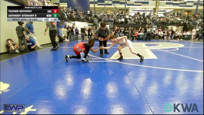 75 lbs Quarterfinal - Tucker Novotny, Cowboy Wrestling Club vs Anthony Stewart II, Midwest City Bombers Youth Wrestling Club